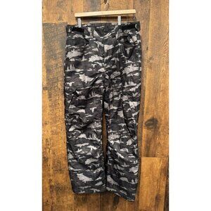 Under Armour Men’s Ski Pants Camo Grey Black Size Medium EUC